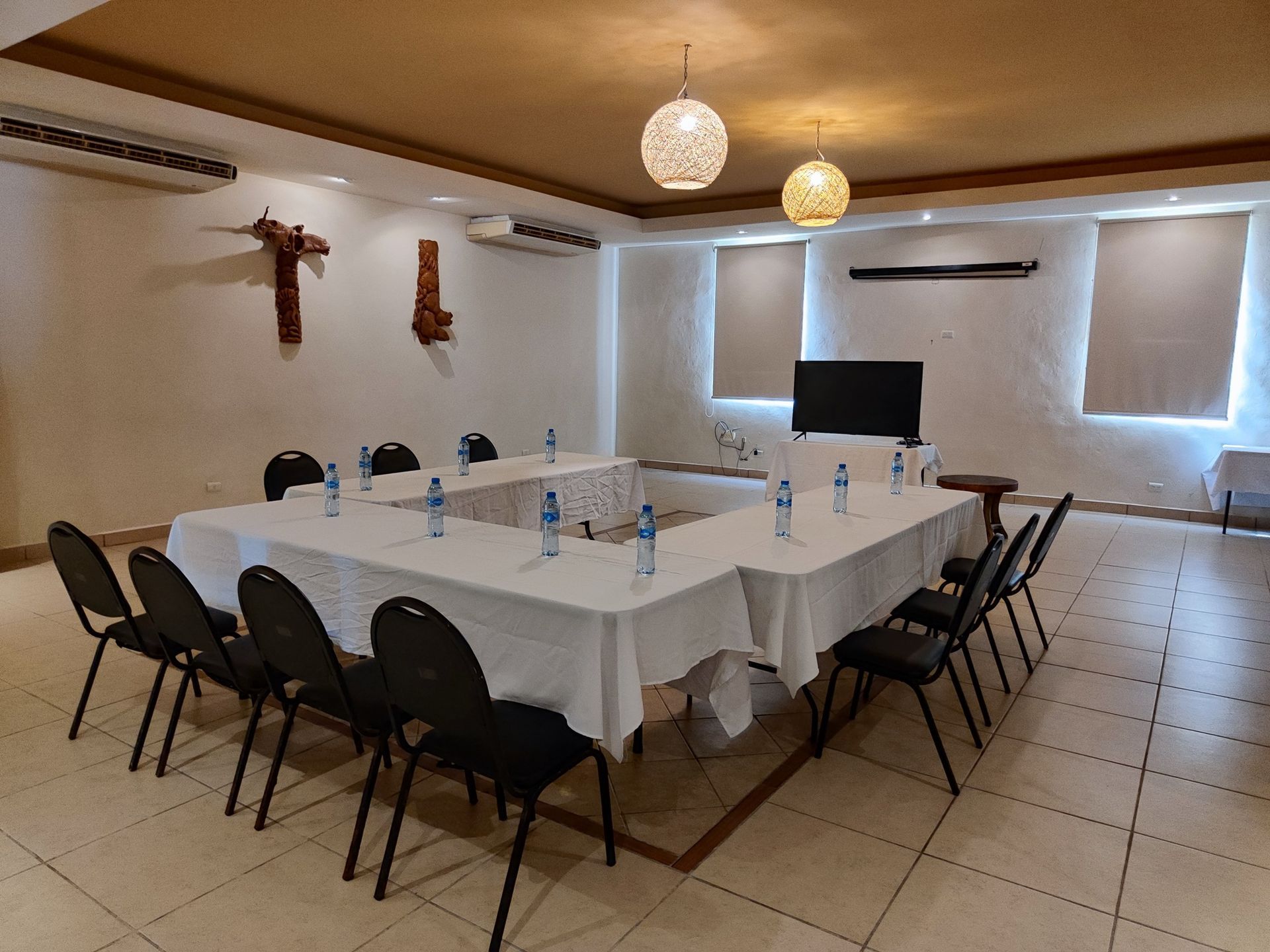 Una sala de conferencias de Tecnohotel Beach
