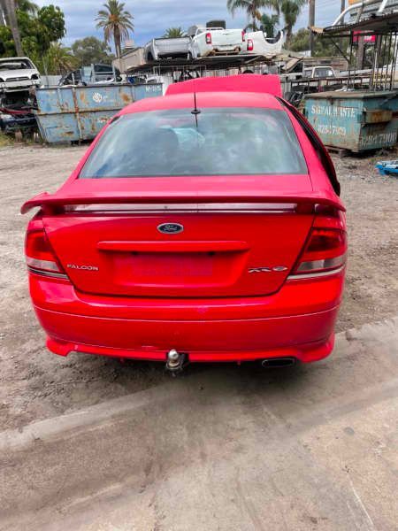 STOCK NO 8827: 2003 FORD FALCON BA 4L BARRA 182 AUTO SEDAN PETROL RWD RED