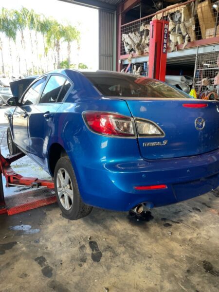 STOCK NO 8672:3/2013 MAZDA 3 BL 2LTR LF-VE 4CYL AUTO PETROL SEDAN BLUE FWD