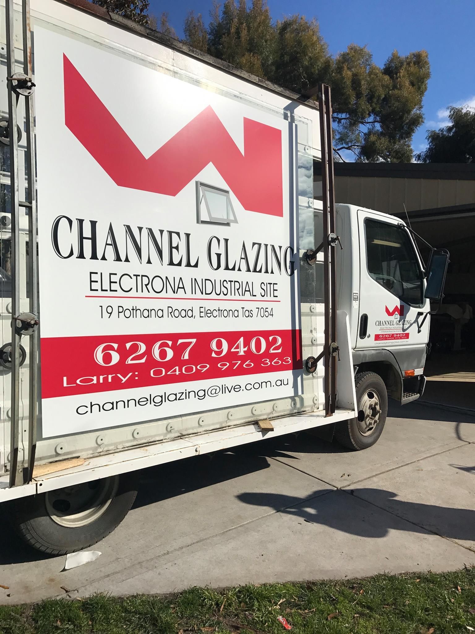 A Channel Glazing Work Truck Parked Outdoors — Channel Glazing In Electrona, TAS