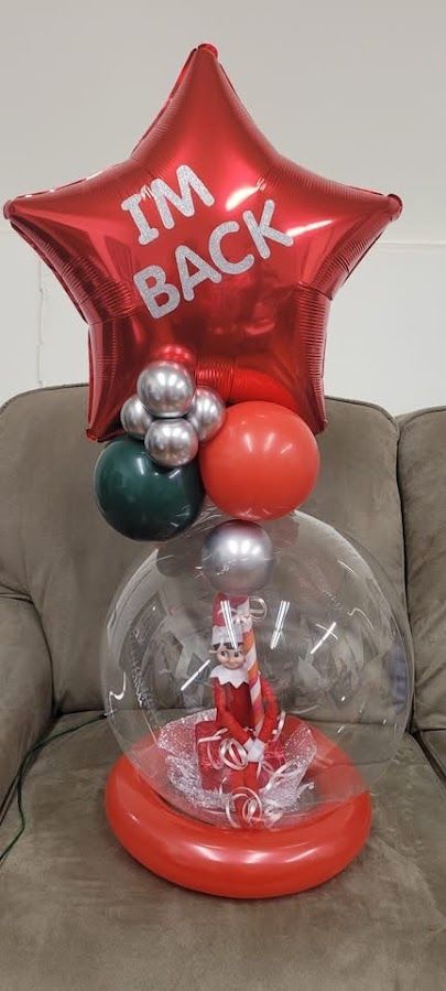 Im Back Holiday Gift, Red and Silver