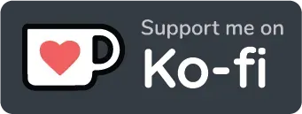 Ein Button mit der Aufschrift „Unterstütze mich auf Ko-Fi“ und einem Herz in einer Tasse.