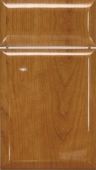 A close up of a piece of wood with a white border.
