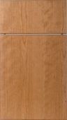 A close up of a wooden door with a metal frame.