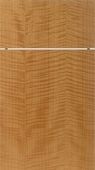 A close up of a piece of wood with a white line on it.