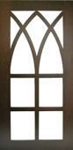 A picture of a window with a geometric design on it.