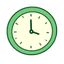Clock representing intermittent fasting
