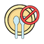 Clock representing intermittent fasting