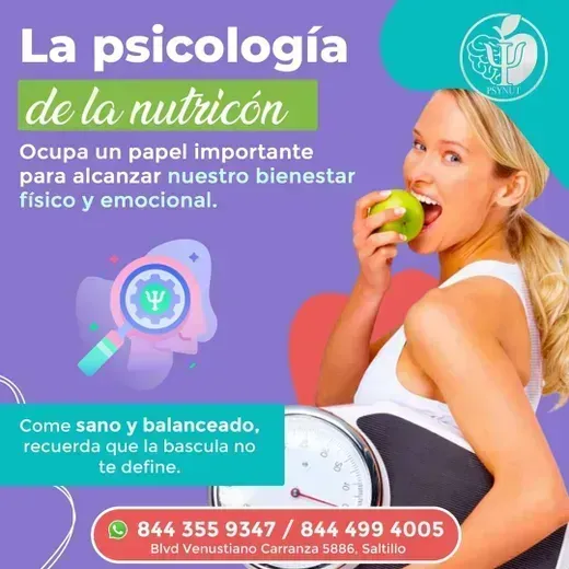 NUTRIÓLOGA Y PSICOLOGA J MARÍA DE LA FUENTE