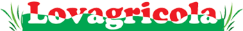 Logo Lovagricola con scritte verdi e rosse su sfondo chiaro.