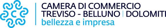 Camera di Commercio Treviso-Belluno Dolomiti logo with blue emblem and text