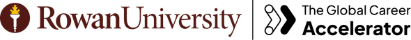Rowan University and Global Career Accelerator logos