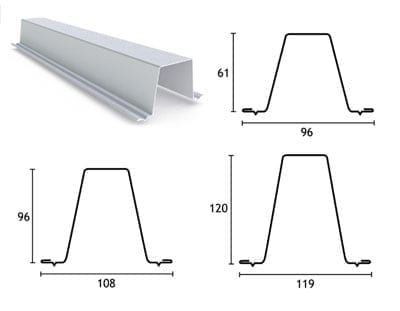 A picture of a metal tophat with measurements on it.