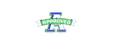 Logo of a blue and green letter
