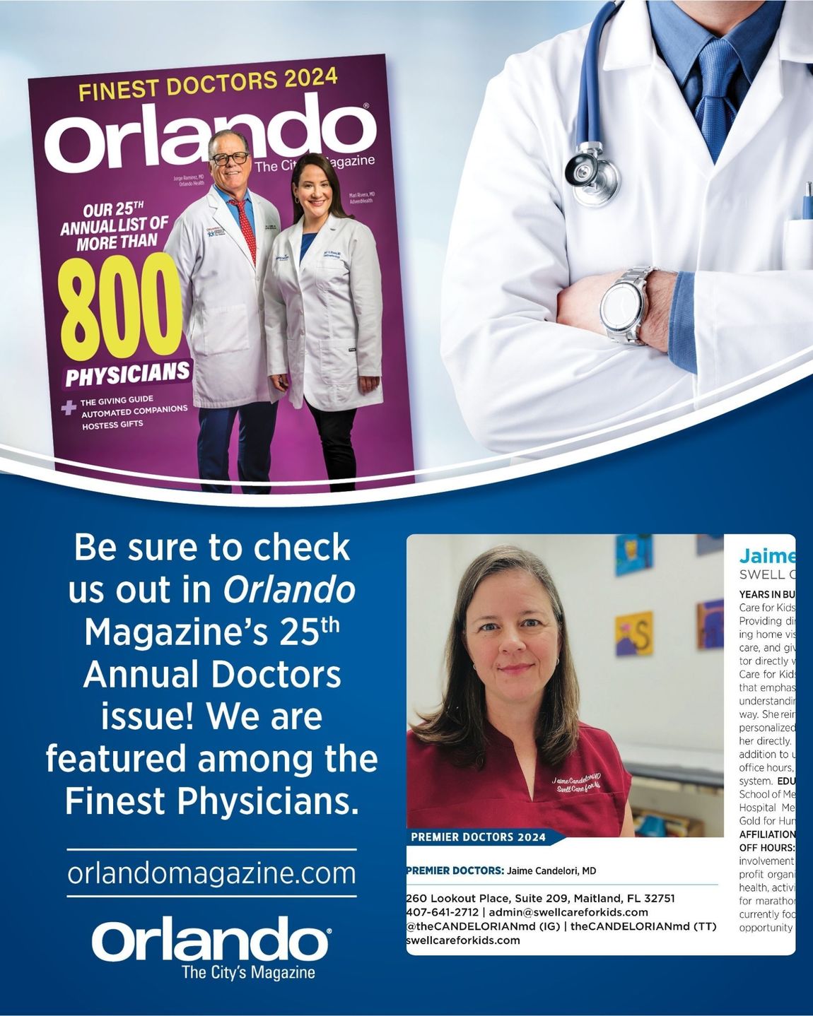 Orlando Magazine's Finest Doctors of 2024!