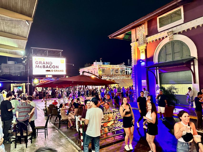 Nightlife at La Placita de Santurce in San Juan Puerto Rico