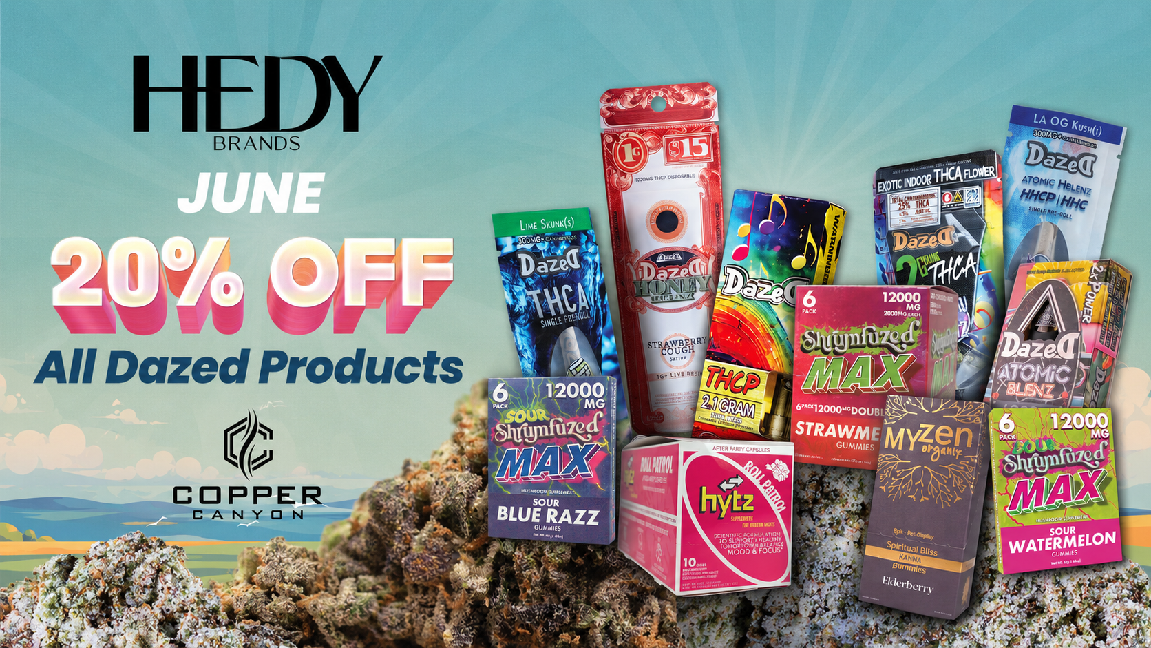 June Special: 20% Off All Dazed Products at Copper Canyon Tobacconist