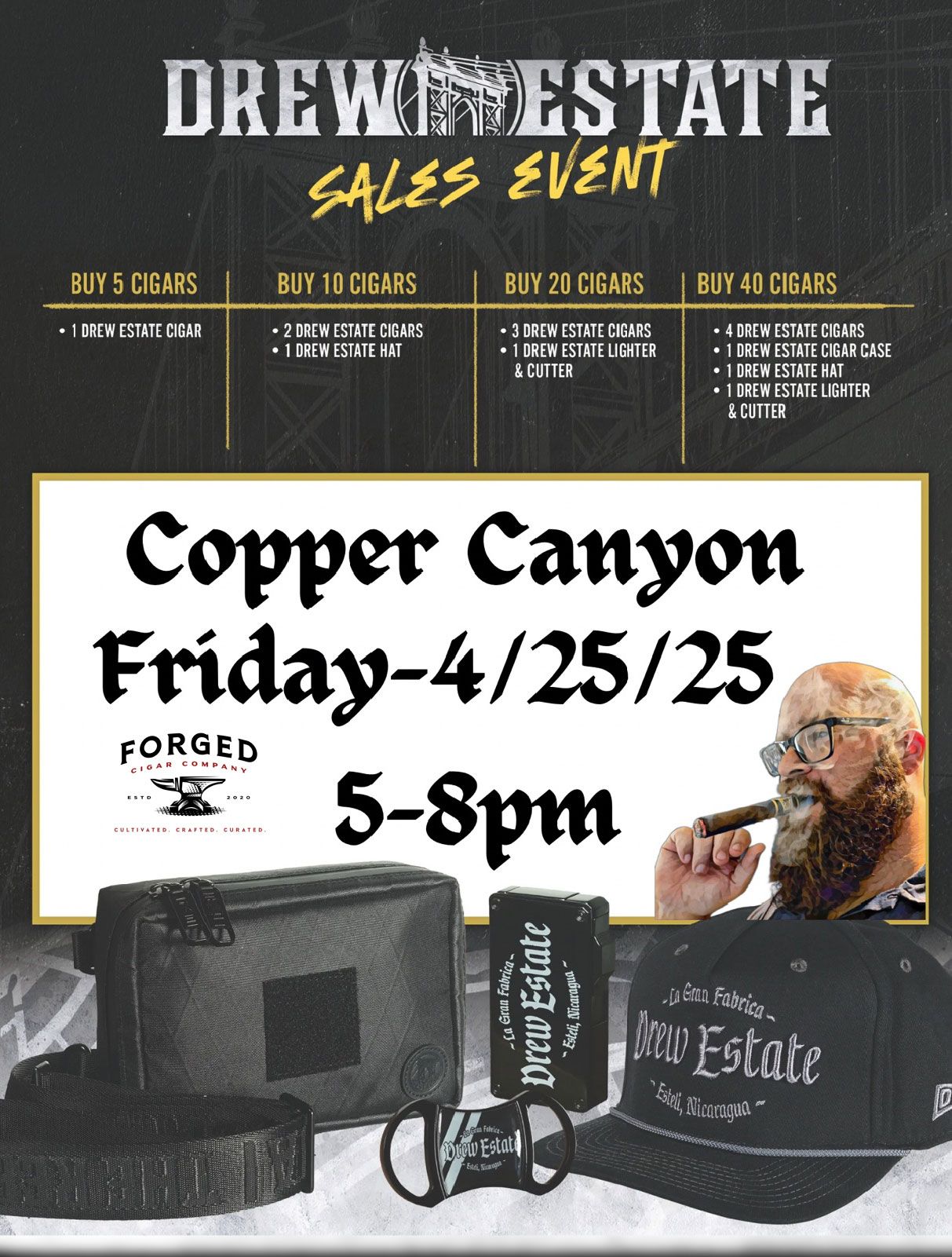 Drew Estate - Forged Event Fort Wayne Copper Canyon