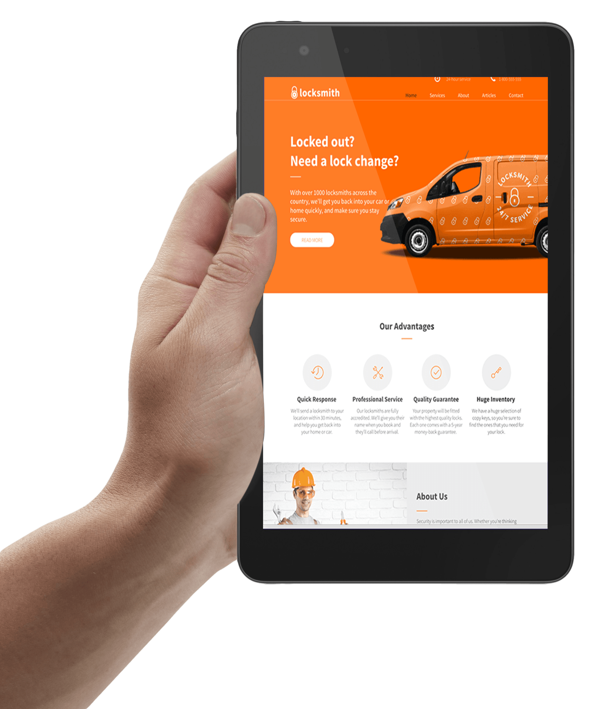 Mobile Optimized Locksmith Website