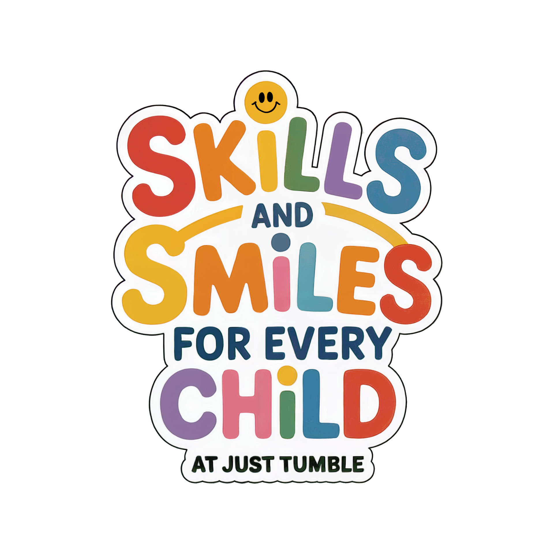 Colorful text logo: