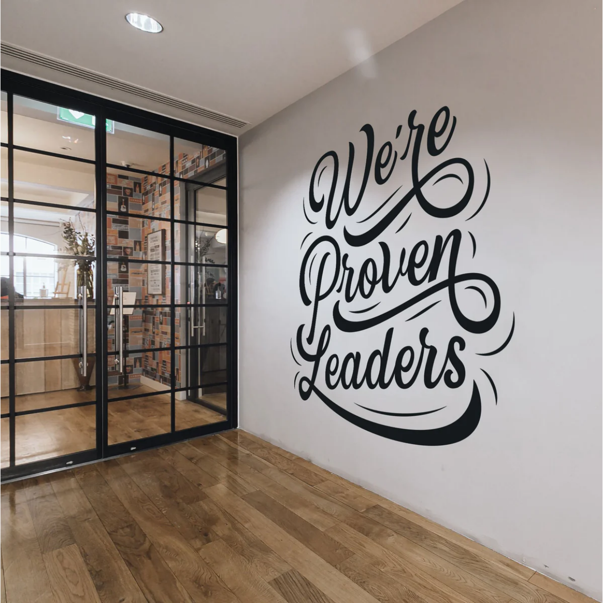 printed shop sign