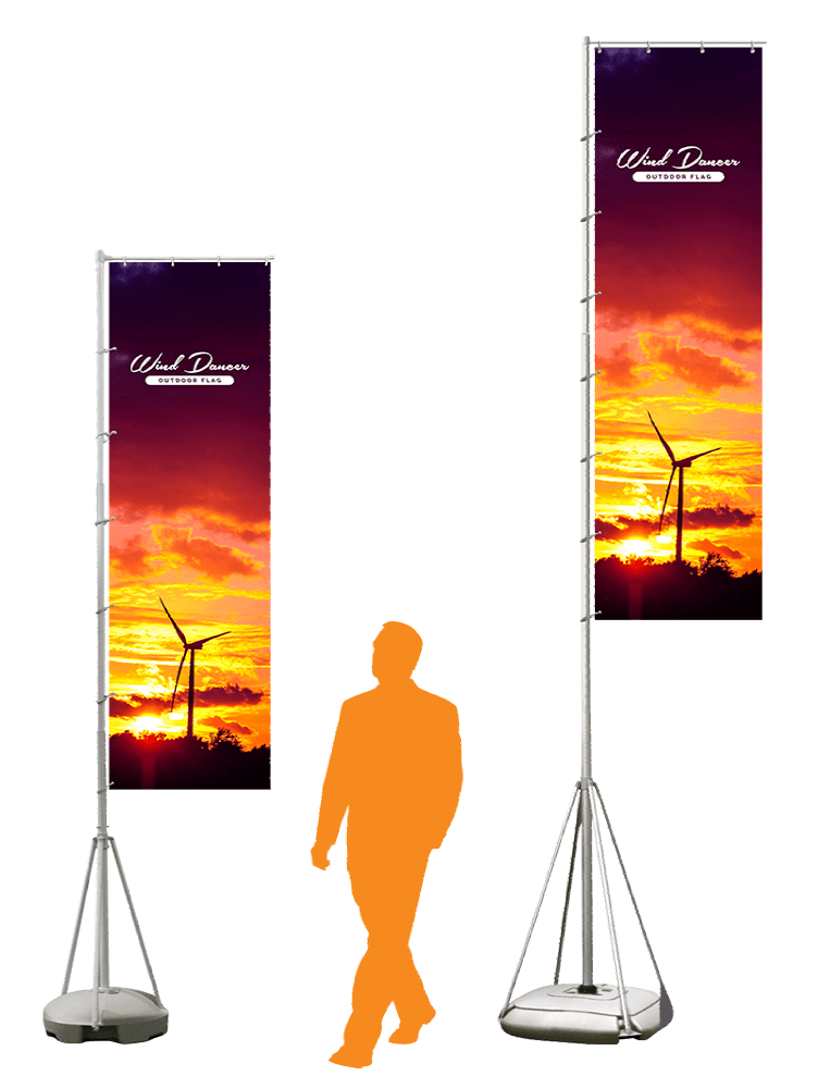 wind dancer printed flag