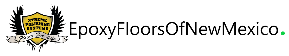 Logo for Epoxy Floors Central Florida featuring a shield, wings, banner, and text in black and gold.