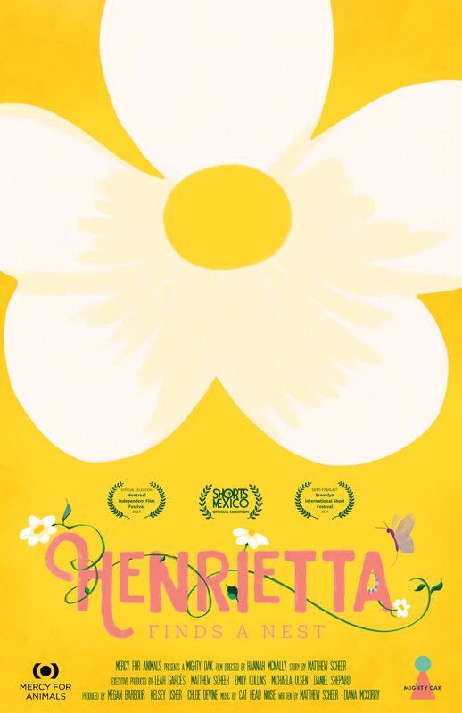 Poster: Yellow flower design.