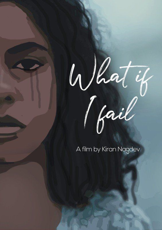 A woman with dark skin and tears gazes toward the viewer. Title: