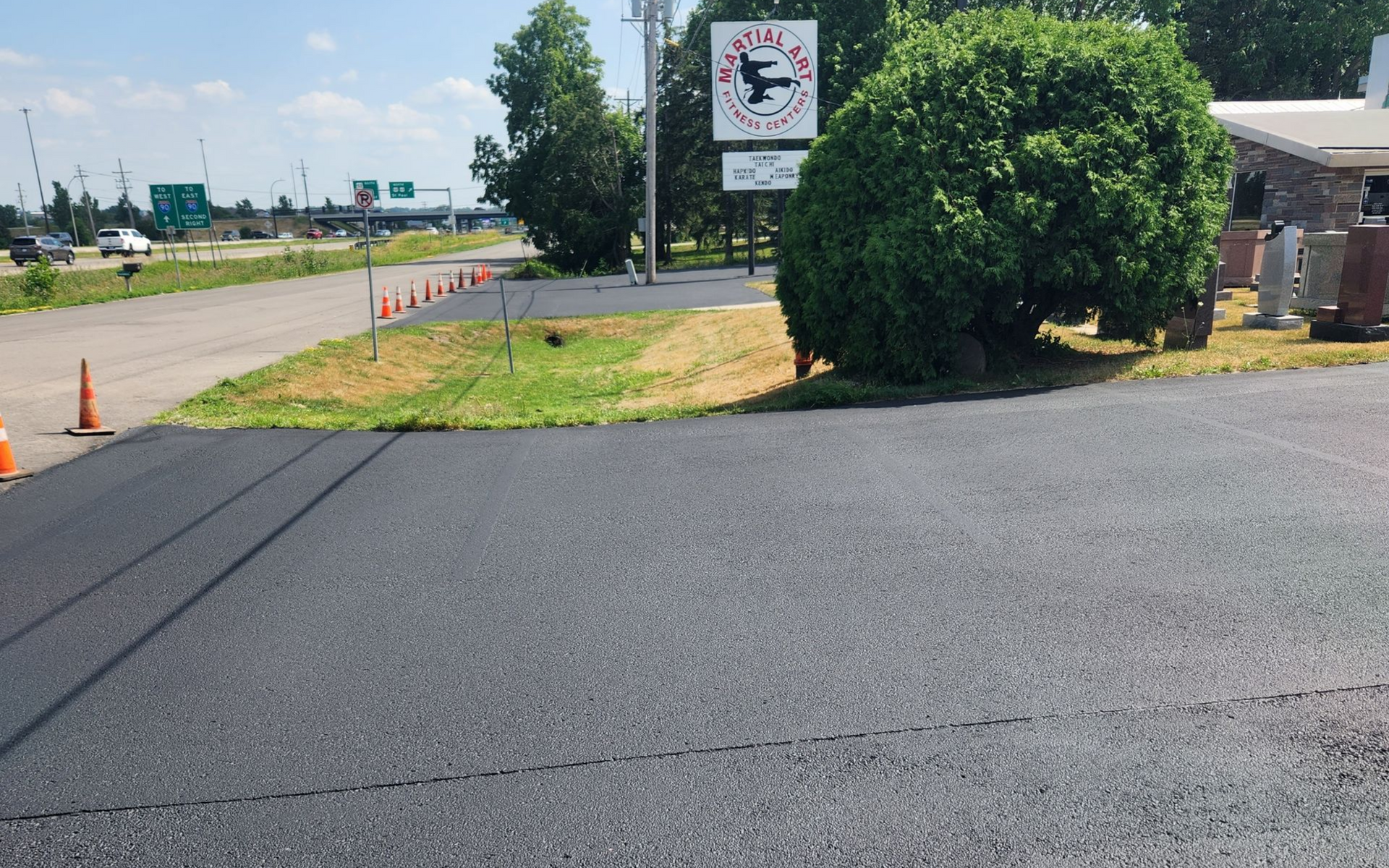 sealed driveway
