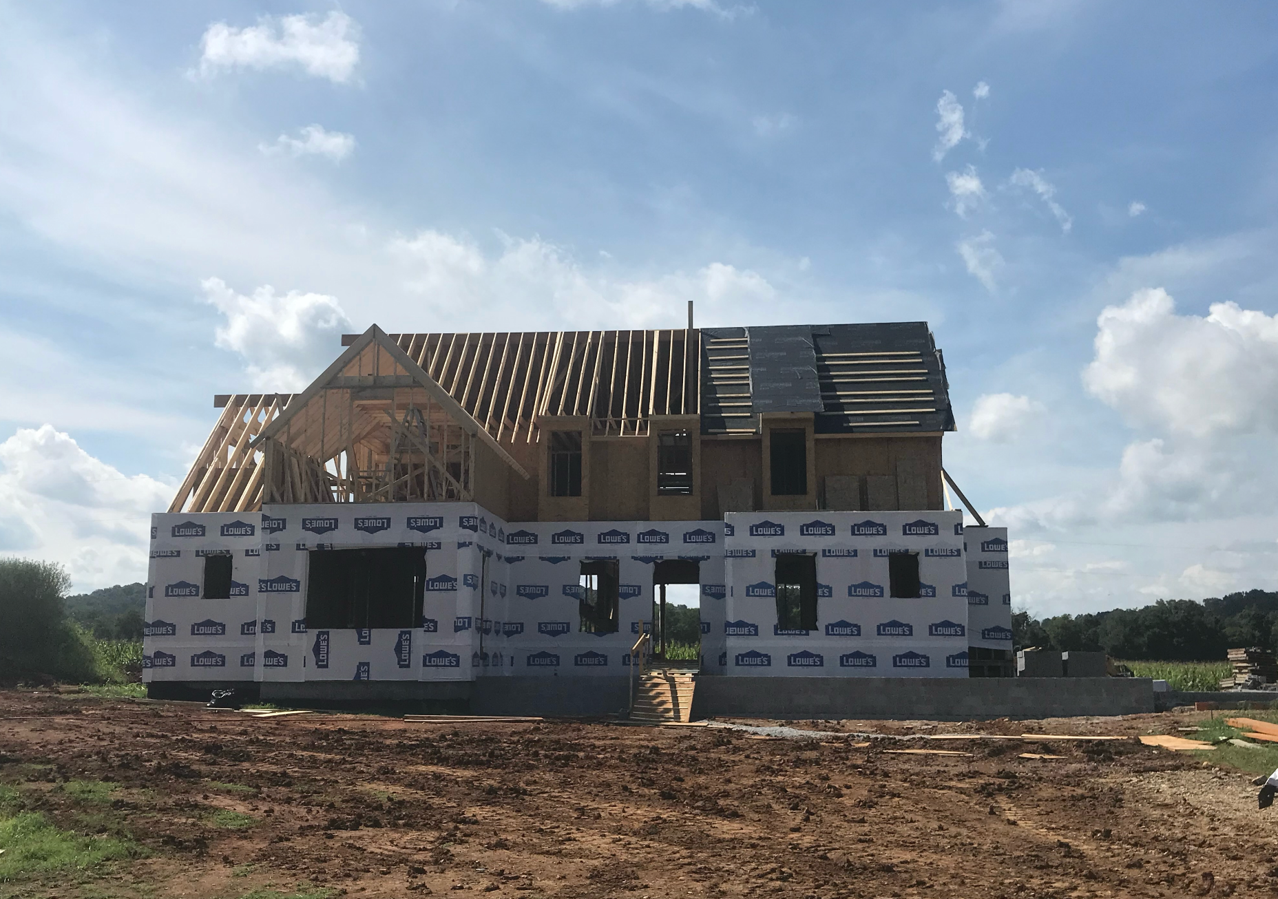 New Home Construction being built by Hampton Construction & Development