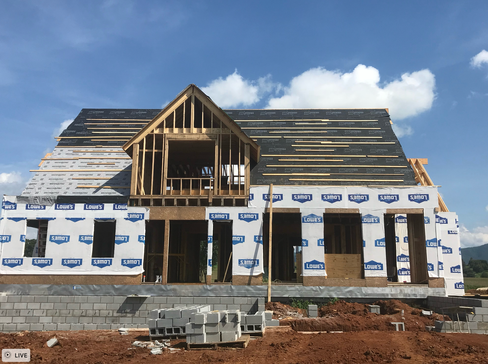 New Home Construction being built by Hampton construction & development