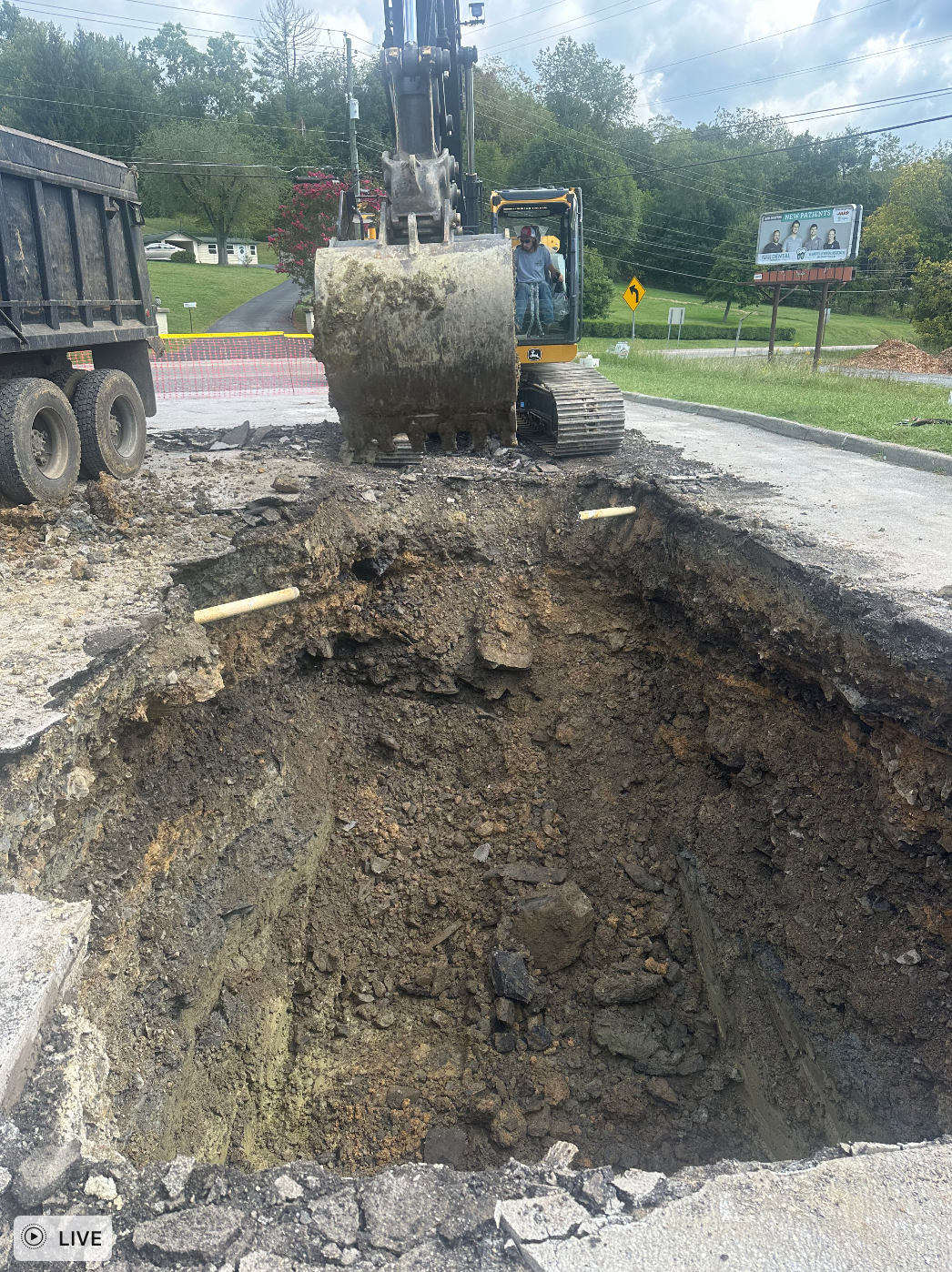 Petroleum Tank Trench excavated by Hampton Construction & Development.