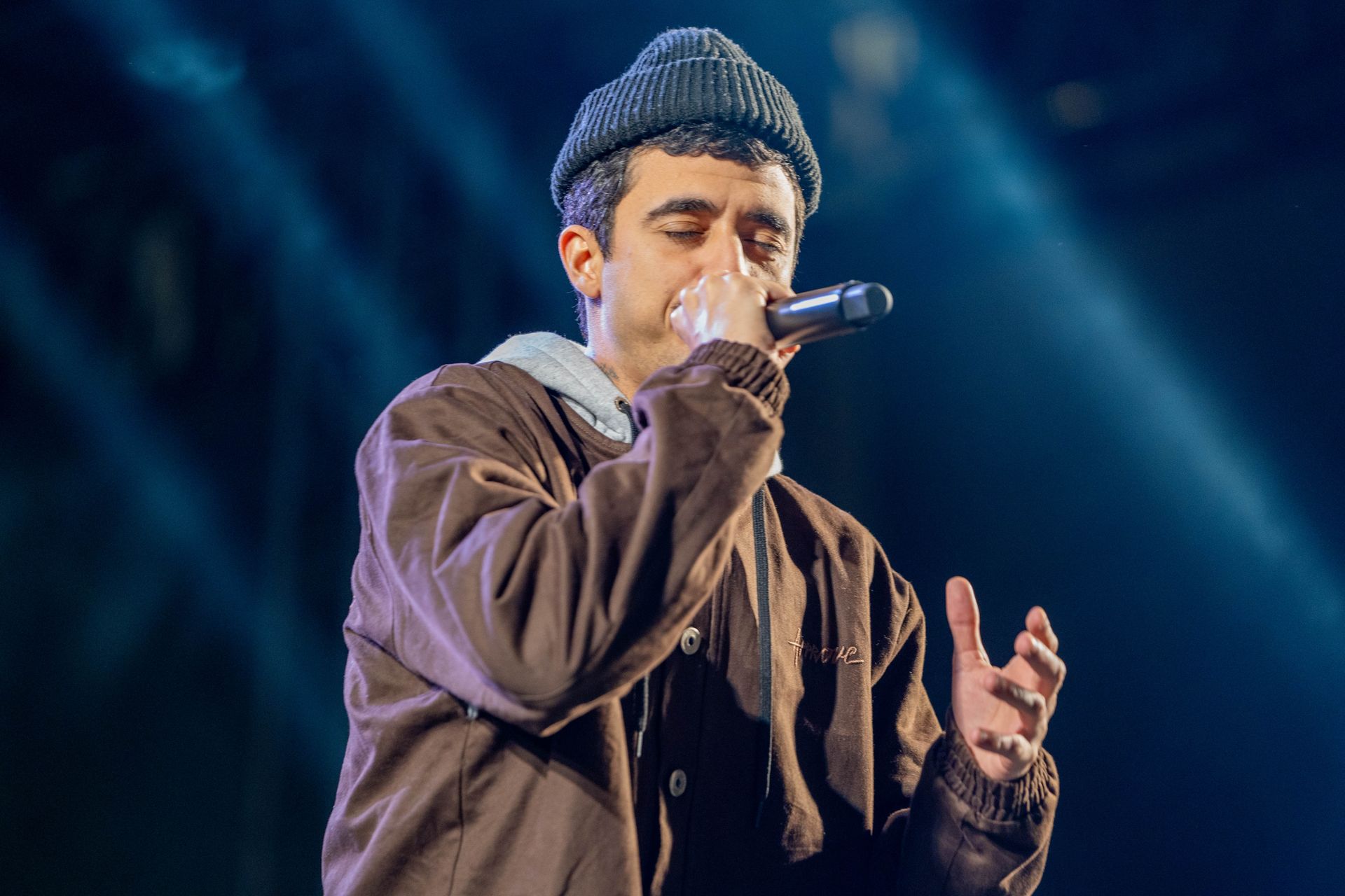 O rapper itabirano Thiago SKP foi um dos destaques do penúltimo dia do 52º Festival de Inverno de It