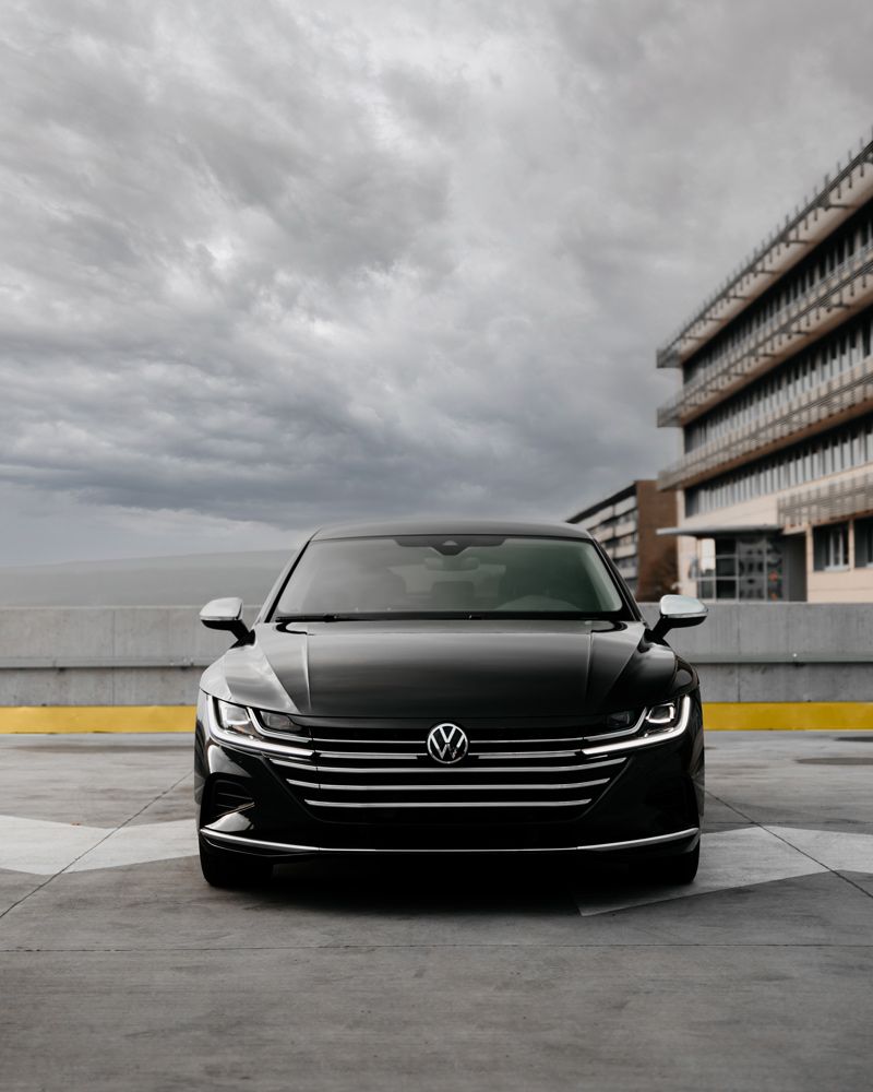 Parked Beside The Building, a Sleek Black Volkswagen Enhances The Allure of Banksia Motor Works — Auto Mechanics in Byron Bay, NSW