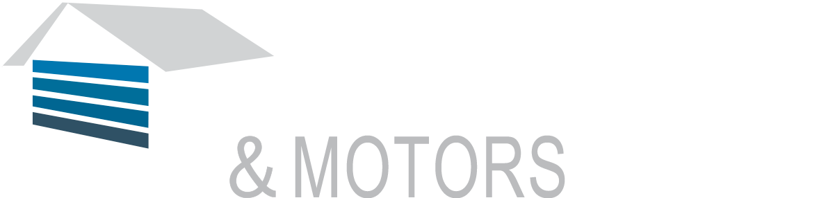 Logo with a stylized house shape and