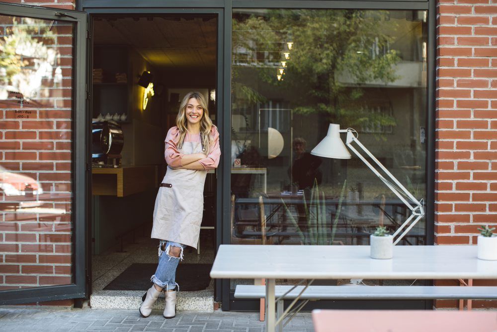 Female Business Owner Outside Her Cafe — Catalyst Accounting & Tax in Beenleigh, QLD