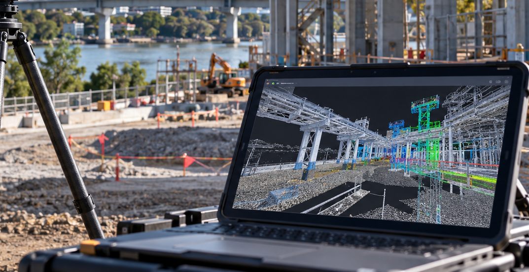 3D LiDAR scanning and CAD digital twins