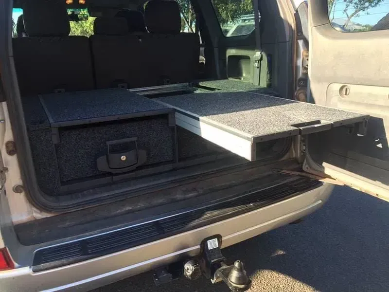A Car With a Drawer in the Back of It — Emerald 4x4 in Emerald, QLD