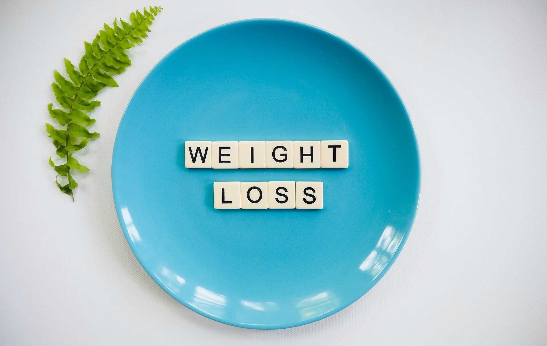 Blue plate with
