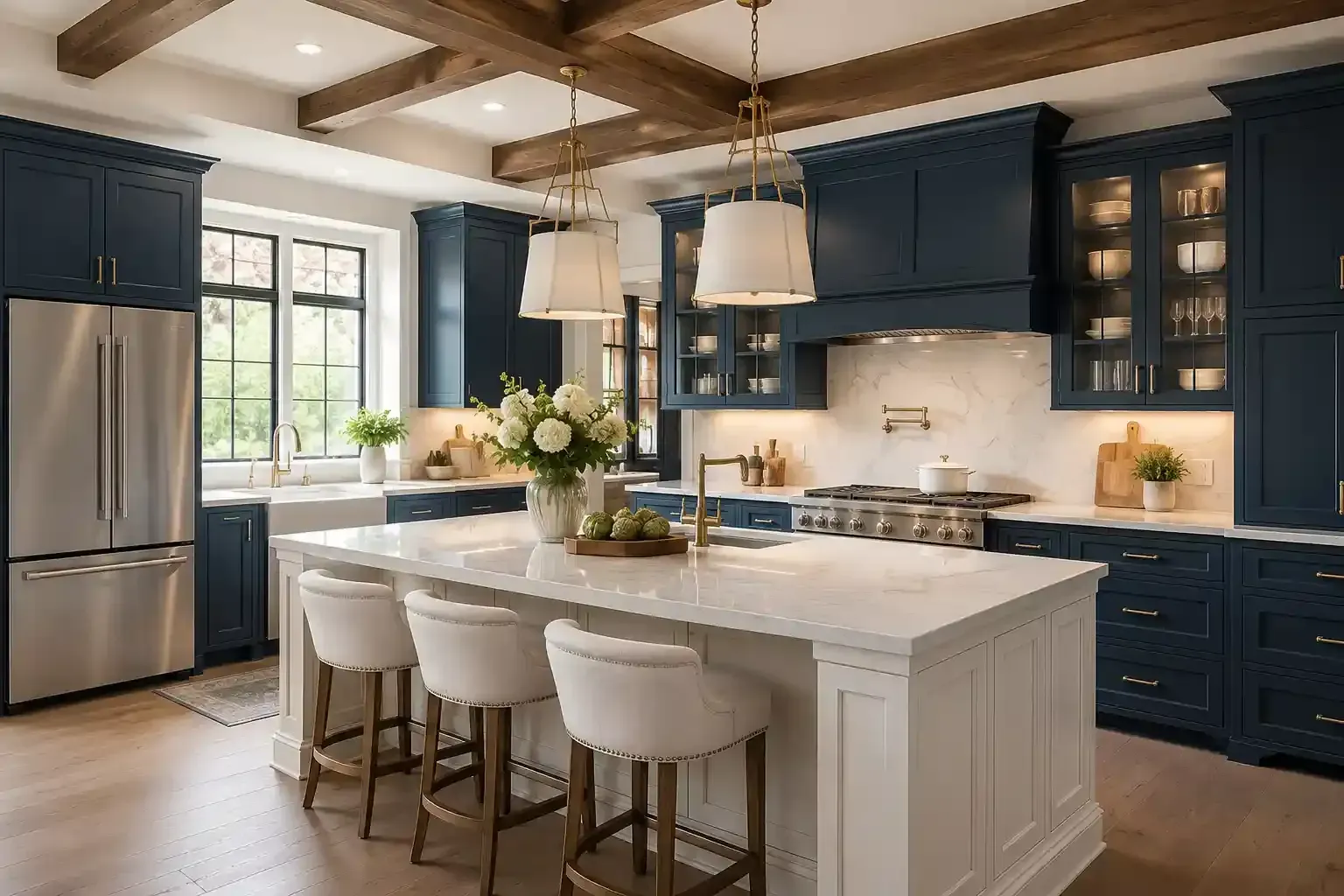 Kitchen Remodeling Company in Tampa featuring a custom kitchen renovation with premium cabinetry.
