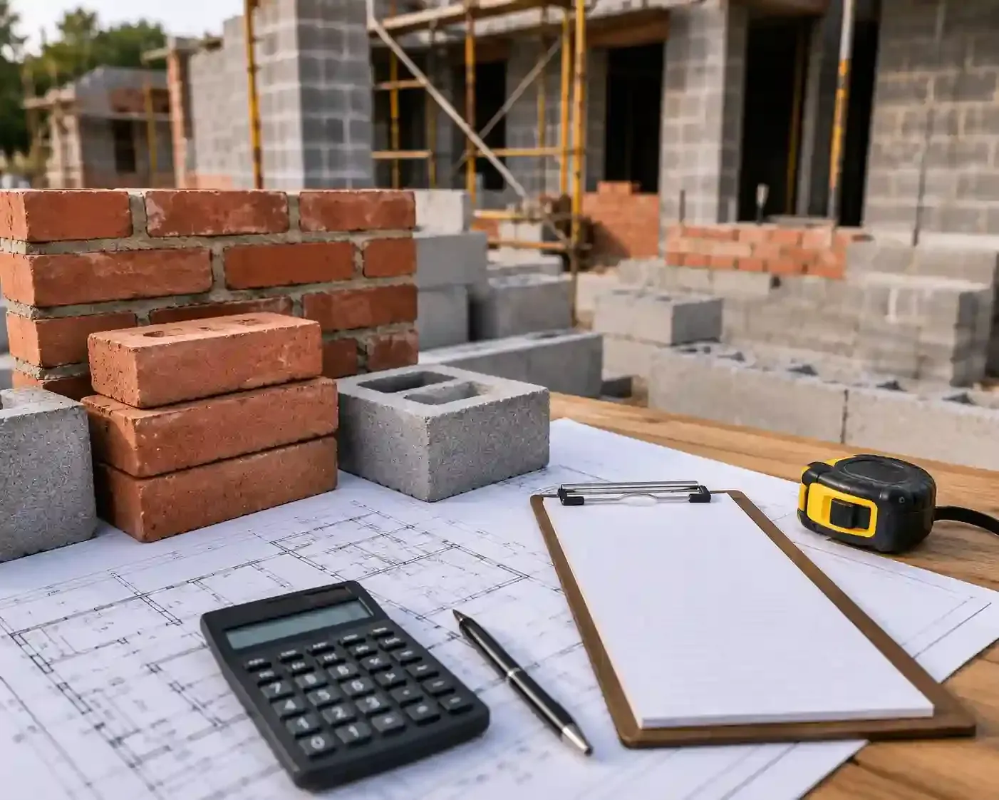 Free Masonry Estimate for residential and commercial brickwork projects with detailed construction planning and cost.