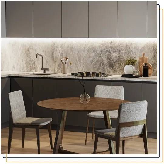 Custom home remodeling project featuring a modern kitchen and luxury interior design in Tampa, FL