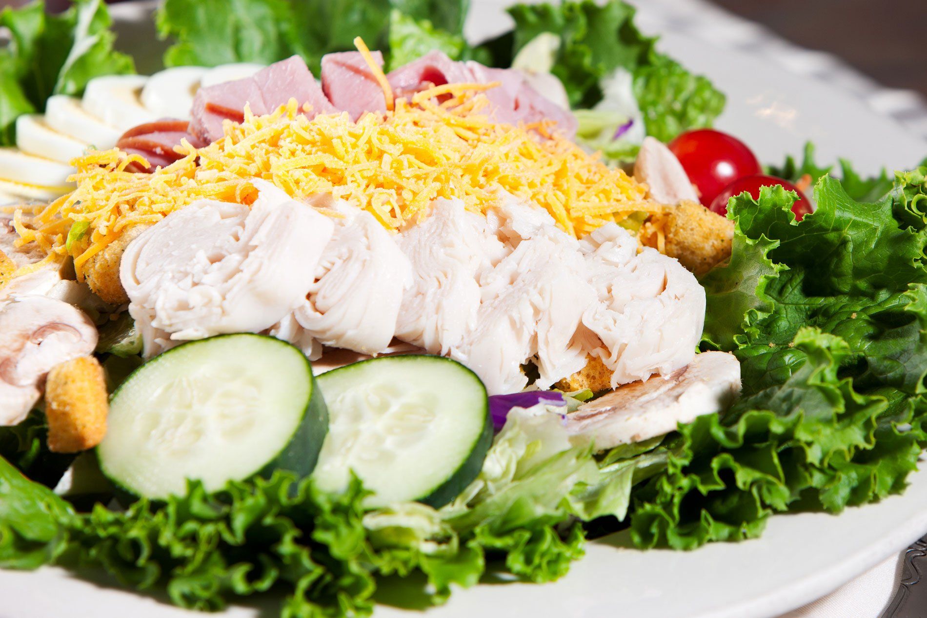 Fresh Garden Salad with All the Fixings