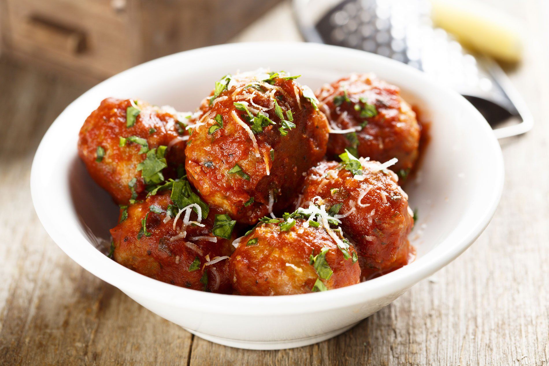 Meatballs in Bowl