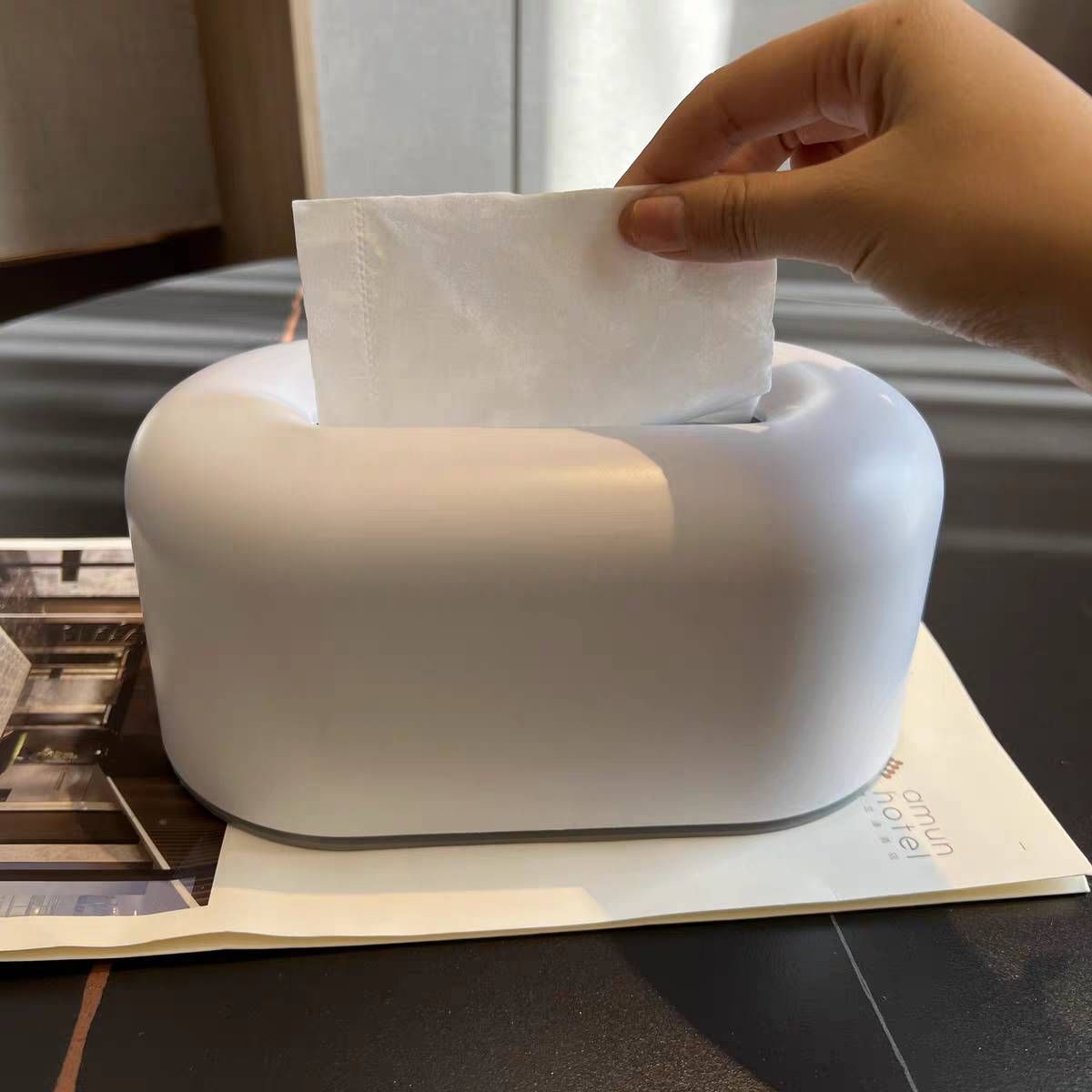 衛生紙盒 廁所 居家 北歐 置物架Sanitary Paper Box, Toilet, Home, Nordic White, Shelf Punch-free, Fast Paper Output, Storage, Strong Load-bearing