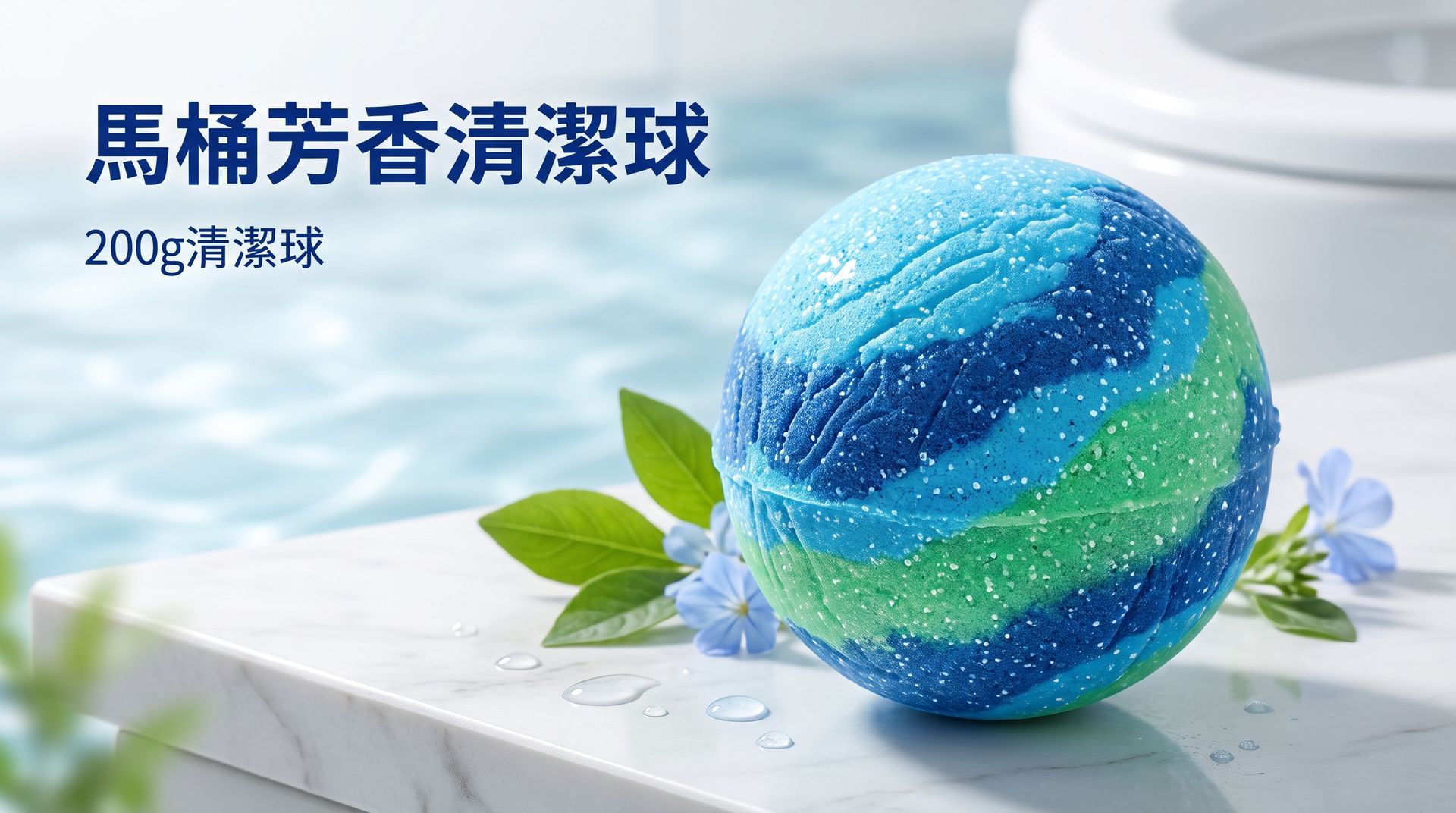 馬桶定量芳香清潔球 每顆200克 Toilet Bowl Fragrance Cleaning Ball (Dosed) – 200g per unit