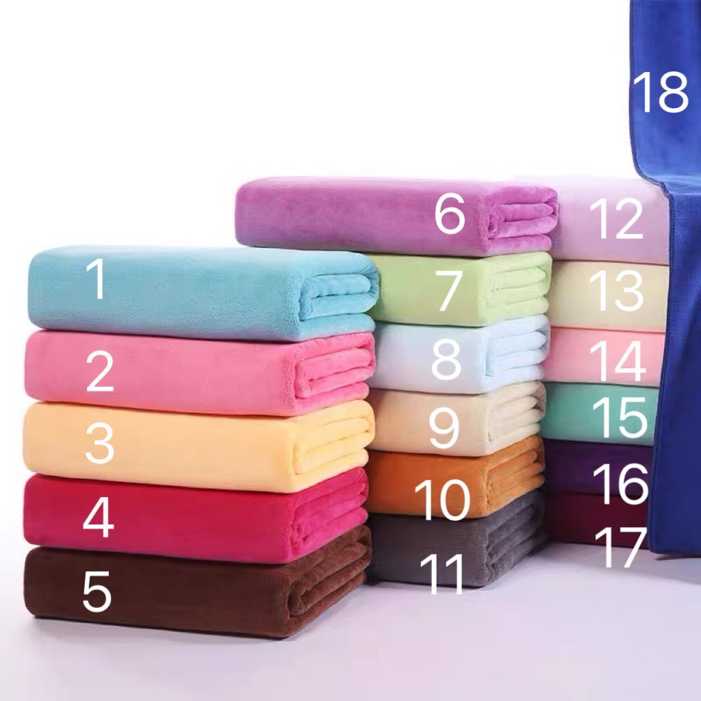 高品質 加大 浴巾 游泳 快乾 吸水毛巾 共18色 多色可選  Sports Towel, Bath Towel, Quickly Absorb Water, Dry Quickly, Nice Material, Durable, High Quality