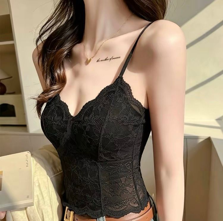 經典款 蕾絲吊帶 BraTop 五色可選 舒適 耐穿 含罩杯 五色可選 Classic lace camisole BraTop – available in 5 colors. Comfortable, durable, and includes built-in cups.