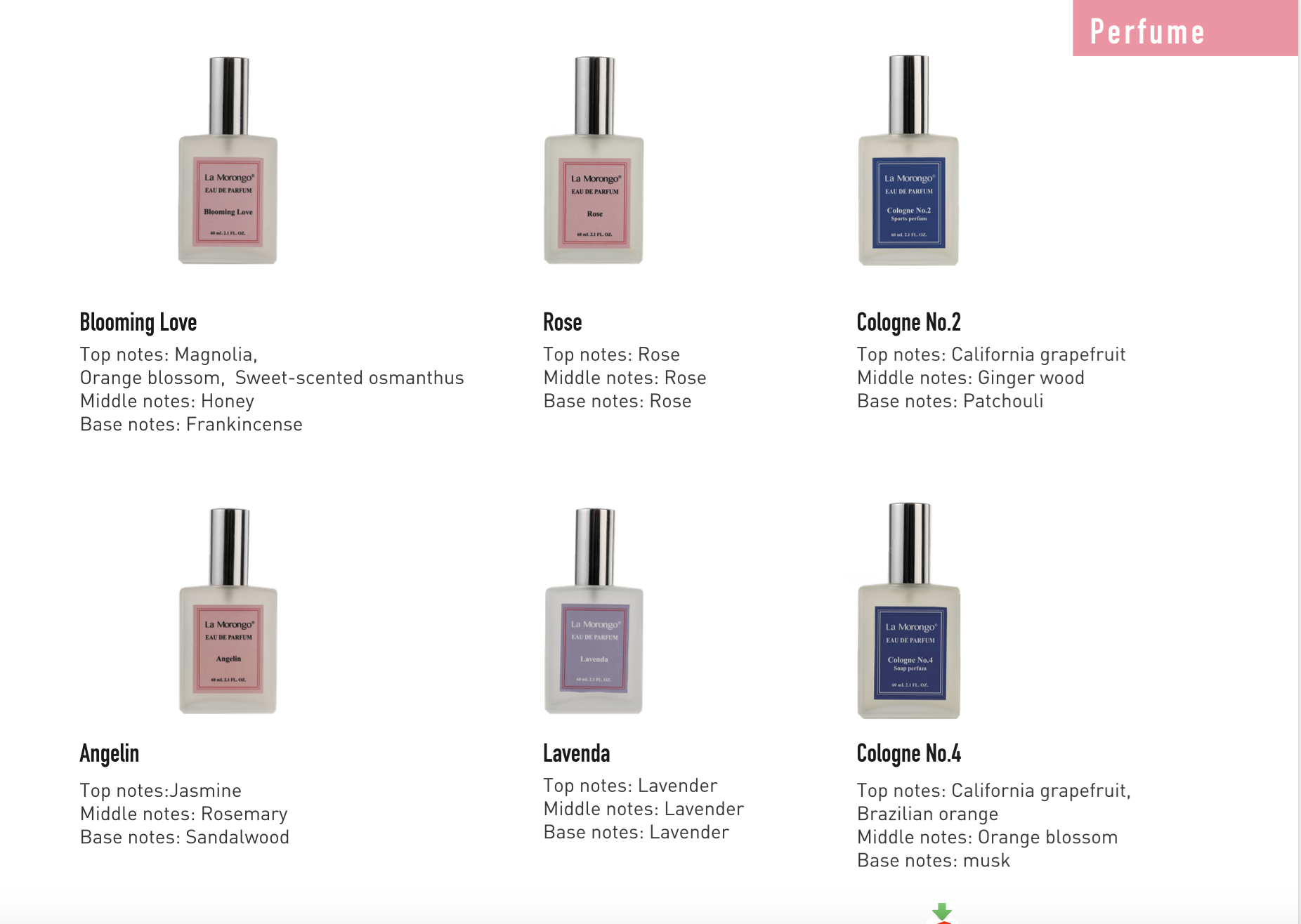 古龍二號 香水 噴霧 60mL La Morongo Cologne No. 2 Perfume Spray 60mL
